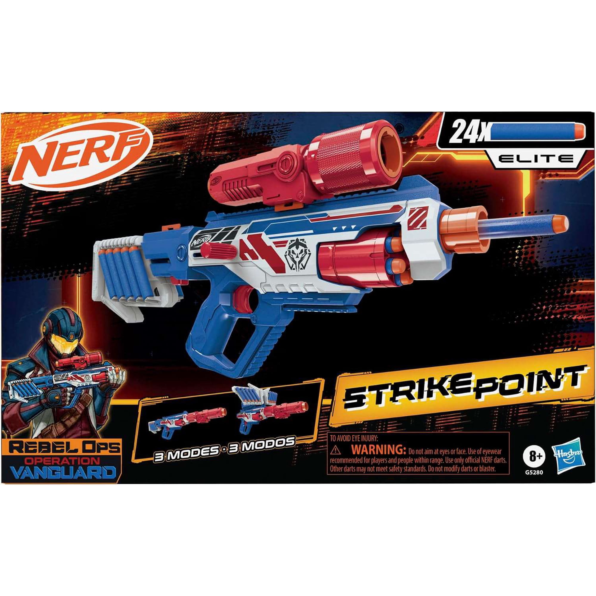 NERF Rebel Ops Operation Vanguard Strike Point Blaster