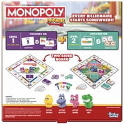 Monopoly Junior Board Game (2026), 2 Games in 1, 2-Sided Board, Preschool Game for Kids 4+