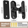 thumbnail image 5 of unique Flip Sliding Barn Door Lock, 90/180 Degree Sliding Door Lock Latch and latches, 5 of 5