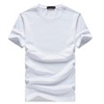 thumbnail image 2 of Camiseta de alta calidad de media manga para hombre, camiseta Formal informal, cuello redondo, tela de poliéster, algodón y LICRA, 2 of 3