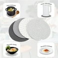 thumbnail image 5 of Round Woven Placemats Set of 4, Natural Cotton Rope Place Mats 7.1inches Boho Tablemats, Non-Slip Heat Resistant Hand Woven Chargers Plate for Dining Table, 5 of 7