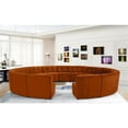 thumbnail image 2 of Meridian Furniture Limitless Cognac Velvet Modular 15 Piece Sectional, 2 of 7