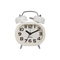 thumbnail image 1 of Seitruly Reloj despertador sin garrapatas, barredora, espejo de cristal para dormitorio, reloj con doble campana, relojes de escritorio de Metal, Electrónica Blanco, 1 of 6