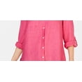 thumbnail image 3 of Charter Club Women's Linen Shirt  Pink Size X-Small, 3 of 3