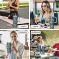 thumbnail image 5 of Sushin Style 40oz Travel Mug, Sushi Lover Essentials With Handle, Double Insulated Spill Proof Coffee Cup & Straw Sushi Gift, 5 of 5