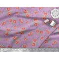 thumbnail image 3 of Soimoi Poly Georgette Fabric Leaves & Rose Floral Printed Craft Fabric by the Yard 42 Inch Wide, 3 of 3