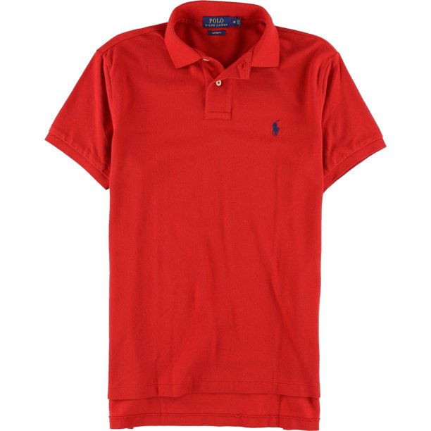 Polo de rugby de malla Ralph Lauren para hombre, rojo, mediano Ralph Lauren polo, rugbi