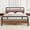 Brown, variant on Einfach 14" Twin Bed Frame, Metal Platform Bed with Ample Under-Bed Storage Space, Upgraded Frame Structure, 3500 LBS Capacity, Black
