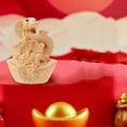thumbnail image 3 of Chinese Snake Statue Hand Carved Wooden Feng Shui Decoration Statue, 3 of 5