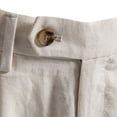 thumbnail image 4 of Mens Pleated Casual Shorts Old Money Style Twill Knee Length Shorts, Summer Quick Dry Fashion Rolled Hem Streetwear Solid Color Loose Fit for Everyday Wear, 4 of 9