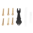 thumbnail image 2 of LYUMO 6 Guitar Bridge Pin Bovine Bone String Nut Nail For Guitar Smooth And Seamles, 2 of 8