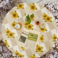 thumbnail image 2 of Elastic Edged  Tablecloth Waterproof Oil-Proof Elastic Edged Flannel Backed  Table Cover, 2 of 8
