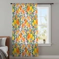 thumbnail image 3 of Orange Lemons Sheer Curtains 84 Inches Long, Summer Botanical Pastoral Elegant Light Filering Curtains, Breathable Simi Curtain Privacy Drapes for Living Room Bedroom Lightweight Window Treatment, 3 of 9