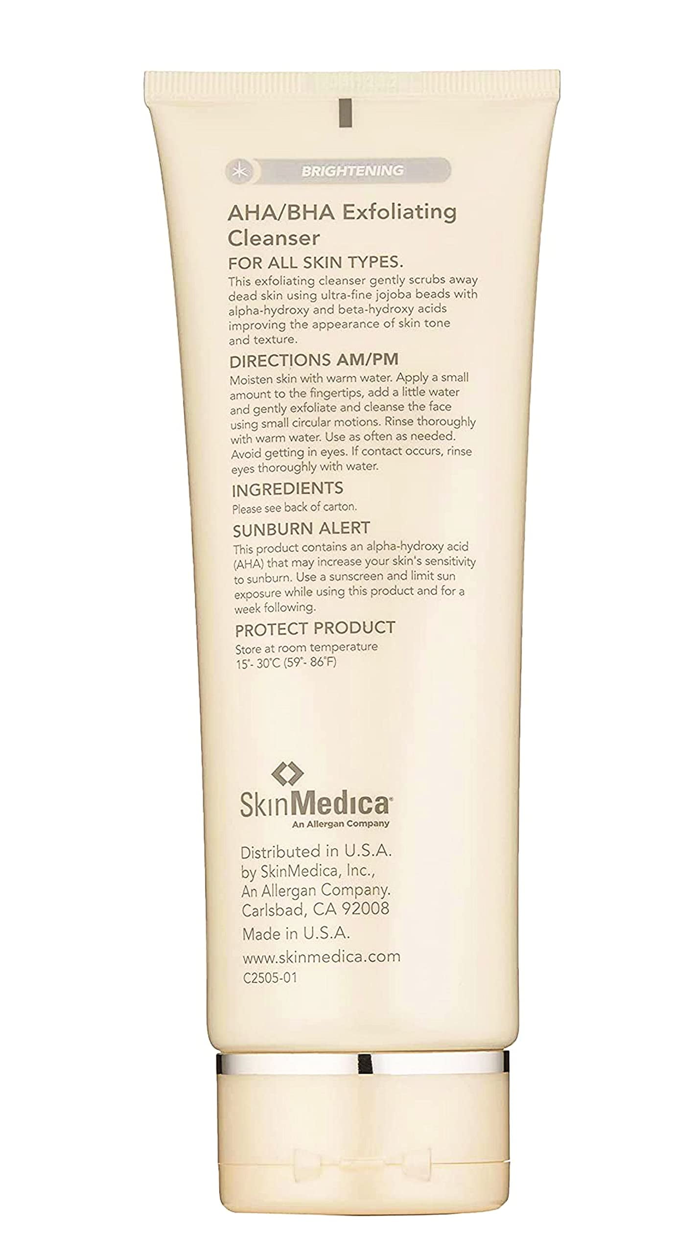 SkinMedica AHA/BHA Exfoliating Cleanser - Gently Scrub Away Dead Skin with Exfoliating Fash Wash Cleanser, Improving the Appearance of Skin Tone and Texture, 6 Fl Oz