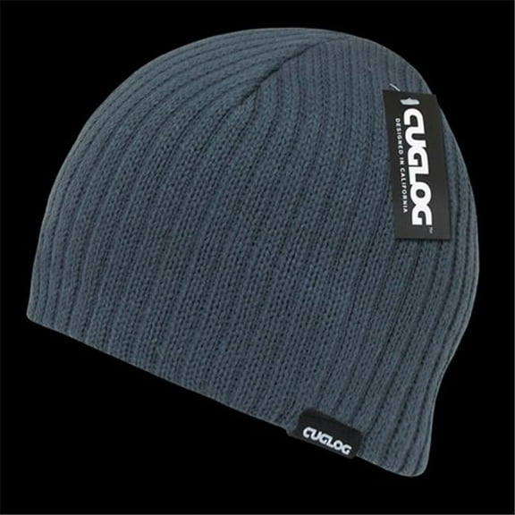 Decky Elbruz Ribbed Acrylic Beanie - Charcoal