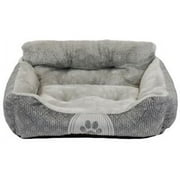 Vibrant Life Small Lounger Dog Bed, 21" x 17", Gray