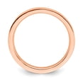 thumbnail image 2 of Sterling Silver Stackable Expressions Rose Gold Plated Polished Flat Ring Size 10, 2 of 5