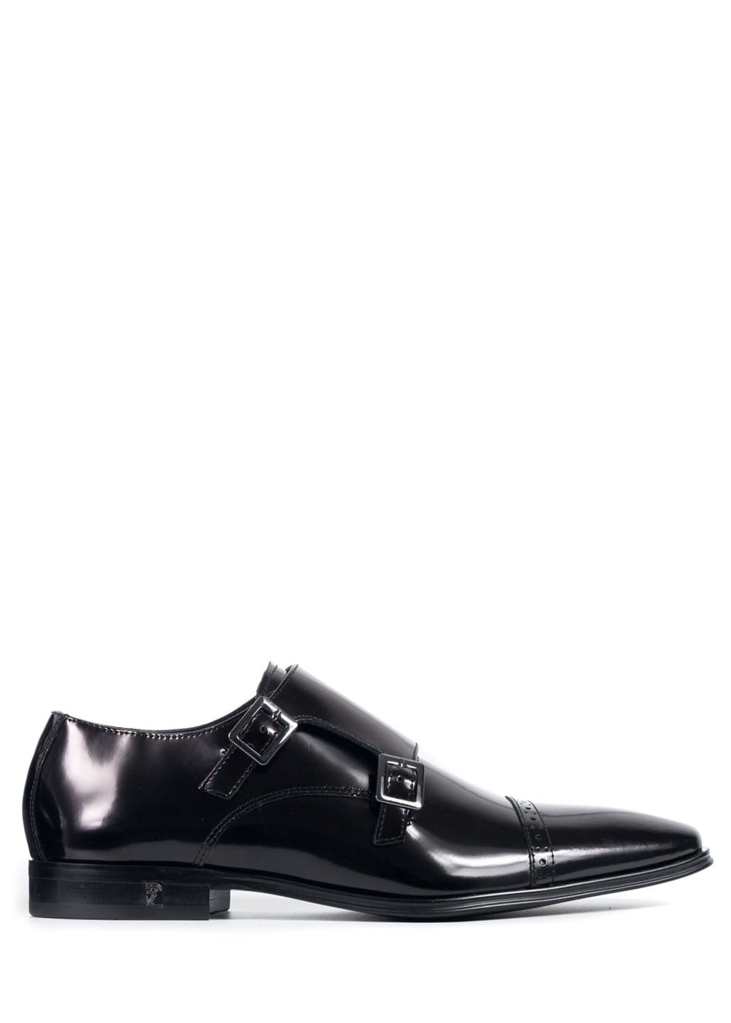 versace collection polished derby shoes