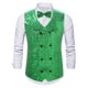 thumbnail image 1 of pstuiky Camisetas sin mangas, Blusa sin mangas con cuello en V, botones y pajarita con bolsillos estampados a la moda para hombre Tops elegantes para mujer xxl, 1 of 3