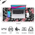 thumbnail image 5 of Long Mouse Pads for Desk,Pioneer Flower Floral Print Pattern Desk Mats on Top Of Desks, Desk Mouse Pad Extra Large with 3mm Non-Slip Base and Stitched Edge for Gaming,Office,Work,Home 35.4"x15.7", 5 of 6