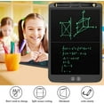 thumbnail image 2 of 12 Inches LCD Tablet Writing Handwriting Board Drawing Board Doodle with Pen Erasable Reusable Writing Pad Mini Learning Educational Toy Paper Saving Tool For Home/School Gifts for Kids 1Pack(Black), 2 of 6