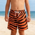 thumbnail image 5 of oqasdz Boys Swim Trunks with Compression Liner Drawstring Waist Leopard Printed Comfortable Shorts for Kids Swimming Summer Holiday, 5 of 5