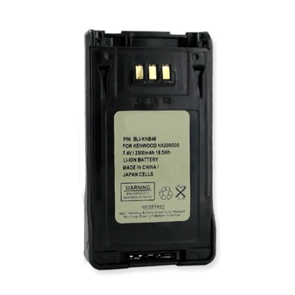 Batteries N Accessories BNA-WB-BLI-KNB48 2-Way Radio Battery - Li-Ion, 7.4V, 2500 mAh, Ultra High Capacity Battery - Replacement for Kenwood KNB48L Battery