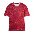thumbnail image 4 of Tops de Algodón para Mujeres Impreso Cuello Redondo Mangas Cortas Casual, Camiseta para el Hogar Y el Uso Diario, 4 of 4