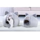 thumbnail image 4 of Tienda para mascotas Cama cueva para gatos / perros pequeños Tienda de campaña para gatos 2 en 1 co Tomshoo  Casa del gato, 4 of 6