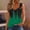 Green(New), variant on PNTUTB Summer Women's Fashion Color Blocked Casual Comfortable Round Neck Sleeveless Tops