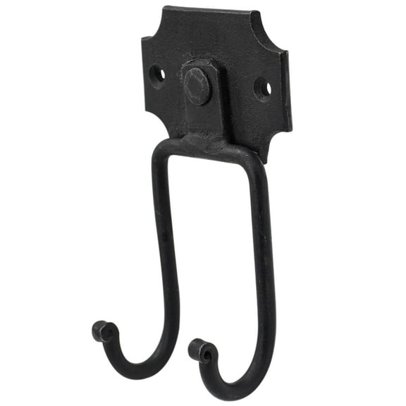 Mythrojan Handforged Sword Stand, Wall Hanger Display Universal Sword Holder Heavy Duty Wall Mount for Dagger, Axe Display Stand Black Finish