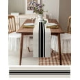 thumbnail image 6 of Farm Rural Theme Black Stripes Table Runner Tablerunners 13 x 36 Inch, Table Decorations Tabletop Scarf for Summer Gathering Holiday Farmhouse Kitchen Dining Decor, 6 of 6