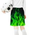 thumbnail image 5 of Cethrio Boys Shorts with Pockets, Running Drawstring Casual Summer Shorts Green Size 7-8 T, 5 of 6