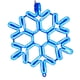 thumbnail image 1 of Guirnalda de luces LED eléctricas con forma de pentagrama y copo de nieve para porche, cafetería, exterior e interior. Azul, 1 of 9