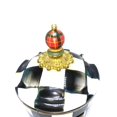 thumbnail image 2 of MacKenzie-Childs Small Enamel Canister-Courtly Check Brand New 5" dia., 4.75" tall (7.5" tall with lid), 38 oz. capacity, 2 of 3