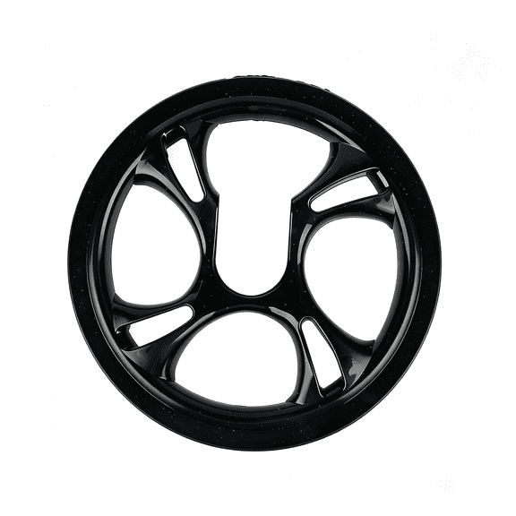 RIONIMA 48-Teeth 4-Bolt Bicycle Chain Guard, Black, 4.7in | PC Plastic Bash Guard, Mounting Screws Included, Mountain Bike MTB, Riding Pants Protection Riding Pants Protection bike chain guard