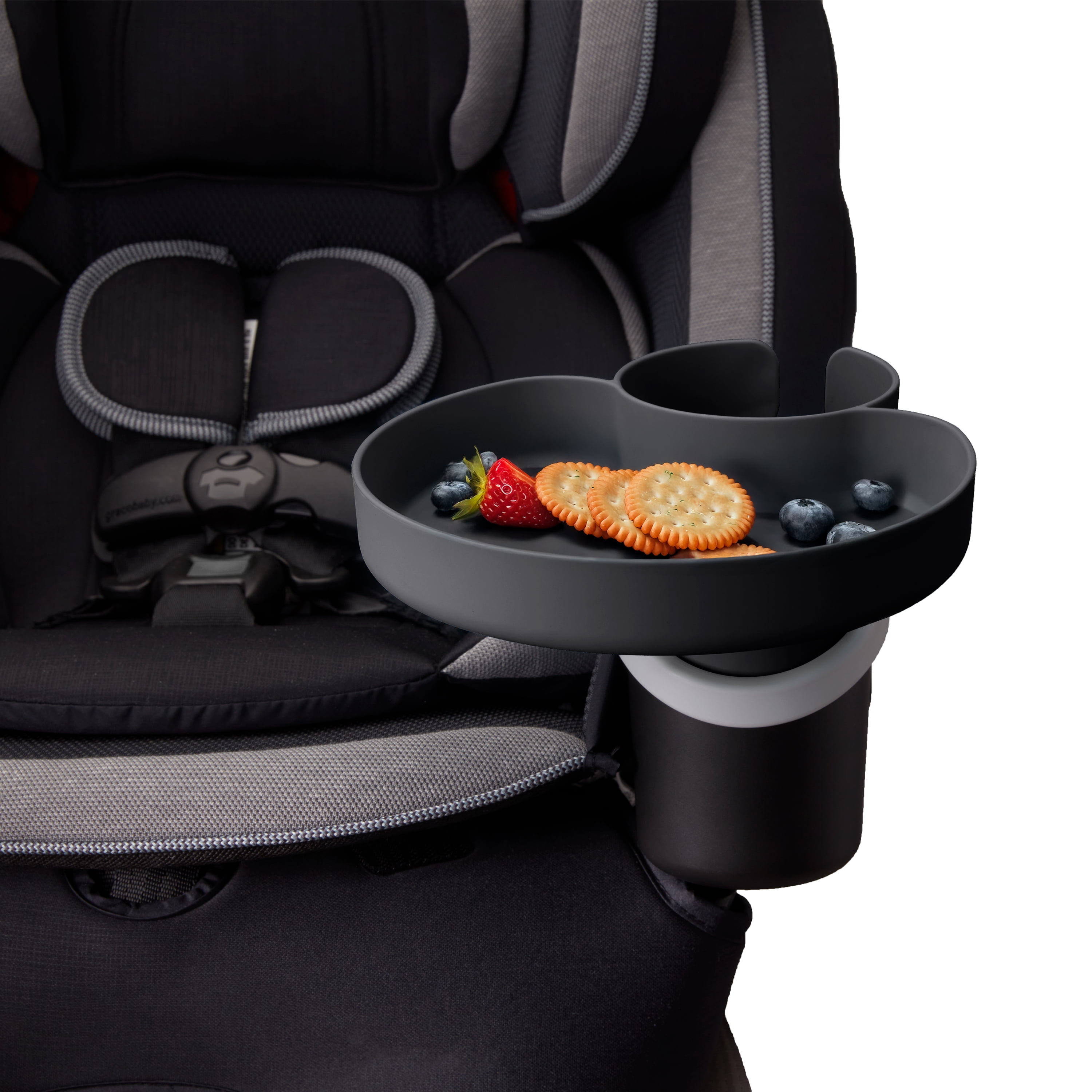 Munchkin® Car Seat Toddler Travel Snack Tray, Mess-Free, Gray, Unisex
