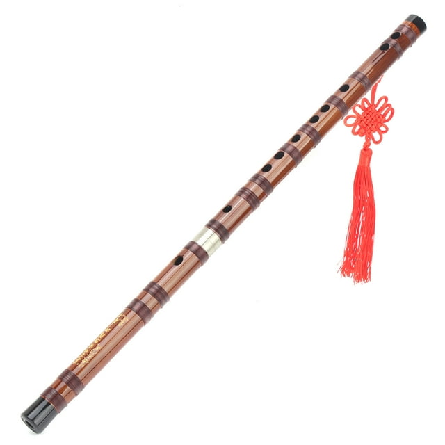 Flauta de Bambú, Flauta de Bambú de Bambú Seca Vida Larga de Larga Duración 19.1 x 0.8in Gran Mano de Obra Portátil Color Cultural Fuerte para el Rendimiento Para El Examen de