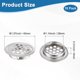thumbnail image 3 of Uxcell Paquete de 10 Respiraderos Circulares de Soffit, 29mm/1.14 Pulgadas Respiraderos Redondos de Acero Inoxidable con Rejilla para Baño Hogar/ Oficina/Cocina/Armario/Guardarropa [Plateado], 3 of 7