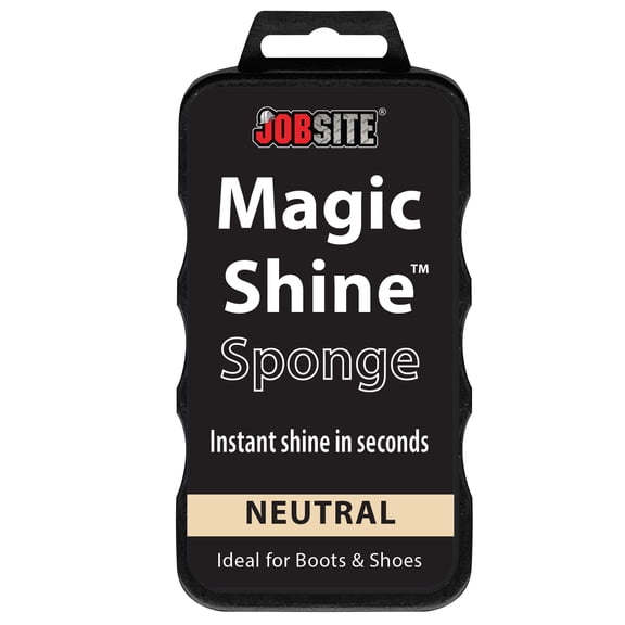 JobSite Instant Express Leather Boot & Shoe Shine Sponge - Neutral