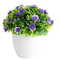 thumbnail image 3 of Maceta de flores artificiales, bonsái falso en maceta de metal para decoración de centros de mesa, hogar, boda, oficina, restaurante., 3 of 8