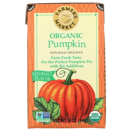 Farmer's Market Organic Pumpkin, 16 Oz, Pack Of 12