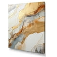 thumbnail image 2 of Designart "Minimalistic Horizon With Beige And Gold Waves IV" Coastal Minimalism Wall Art Living Room, 2 of 7