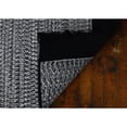 thumbnail image 5 of 9' x 9' Black and White All Purpose Handcrafted Reversible Square Area Throw Rug, 5 of 6