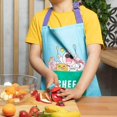 thumbnail image 6 of Chefclub Little Chef 100% Cooking Apron - Blue, Characters, 6 of 7