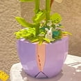 thumbnail image 3 of Building Block Pot Plant Educational Lifelike Colorful Beautiful Block Flower Bonsai for Children Adults Blossoming Rose (330 Blocks), 3 of 11