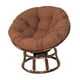thumbnail image 4 of Cojín redondo multifuncional y elegante para silla colgante, cojín para asiento de patio, tapete para silla de jardín y silla tipo huevo para exterior Café, 4 of 8
