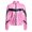 Pink, variant on Kids Girls Shiny Metallic Long Sleeve Bomber Jacket Rave Party Coat Outwear Jazz Hip Hop Pink 6