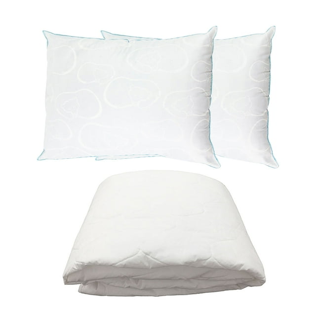 Protector de cochón Matrimonial + 2 Almohadas Osos Spring Air Supreme