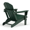 thumbnail image 2 of Braxton Folding Plastic Adirondack Chair, Dark Green, 2 of 16